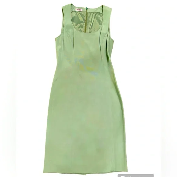Moschino | Dresses | Moschino Cheap And Chic Mint Green Fitted Sheath Dress  | Poshmark